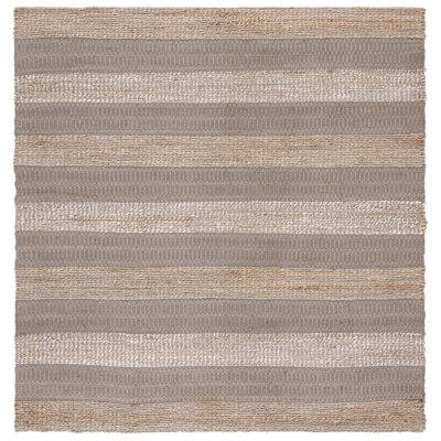 Soliz Geometric Flatweave Gray/Natural Area Rug