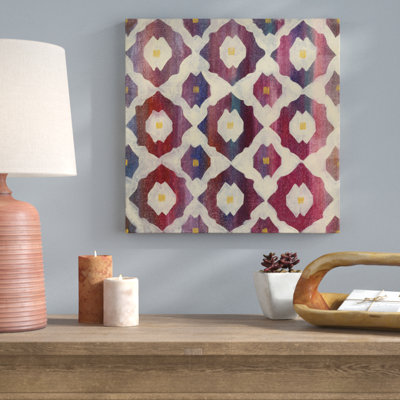 «Boho Lattice II» par Silvia Vassileva, impression sur toile non encadrée