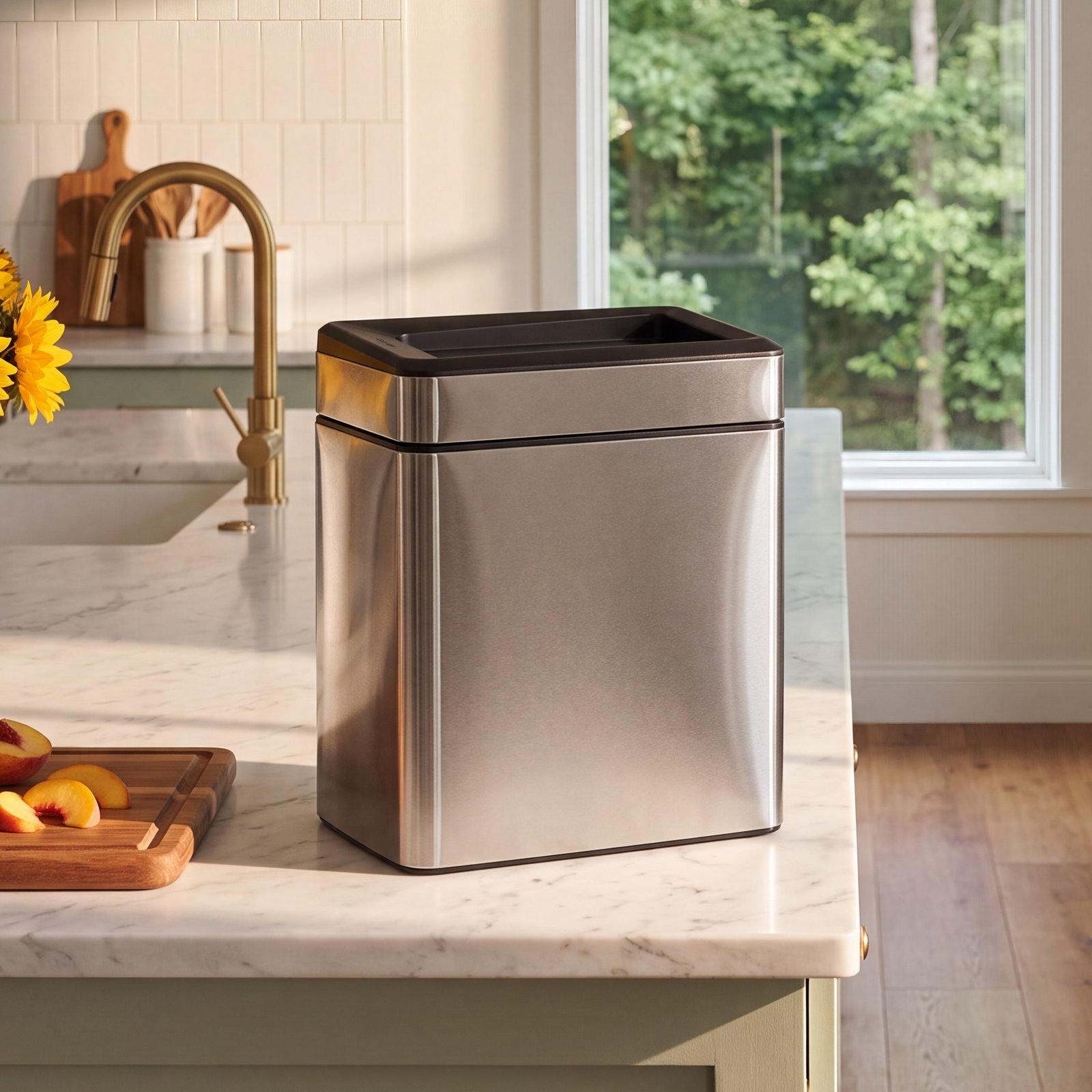 simplehuman 2.6gal Profile Open Trash Can