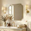 Miroir de salle de bain Tariro Cadre en acier inoxydable-1418824429-1442385053