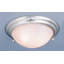 Plafonnier encastré fluorescent en nickel brossé 2 lumières Lunar-1533802840