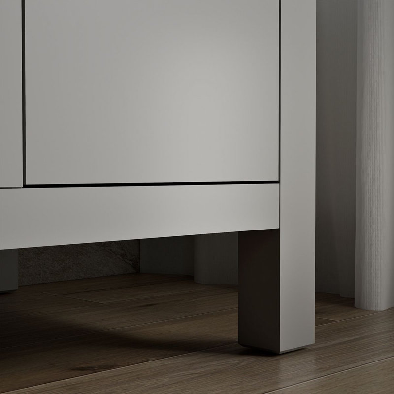 Kresla 48 In. Bathroom Vanity Cabinet With Sink And Quartz Top, Atmos Gray