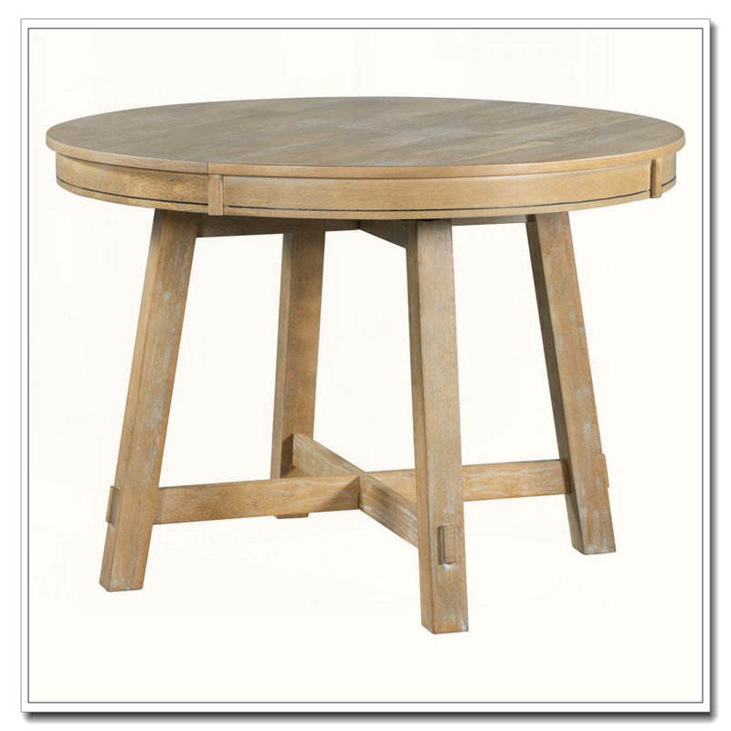 Table de salle à manger extensible Farmhouse, Bois naturel délavé