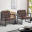 Geraldina Faux Leather Armchair-1677772161