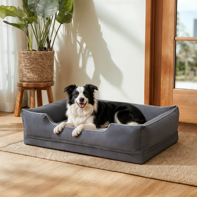 5 Sizes Waterproof Orthopedic Dog Beds With Washable Removable Cover, Supportive Foam