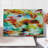 Ambesonne Colourful Cutting Board Large Size Puffy Dreamy Feathers Multicolor