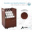 20-Compartment Mobile Wood Blueprint Roll File Storage Organizer with Wheels-98610788
