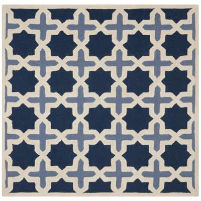 Igna Hand Tufted Wool Geometric Rug