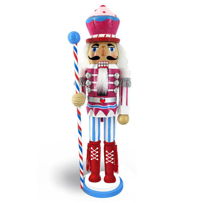 Casse-noisette bonbon Cane avec chapeau de cupcake