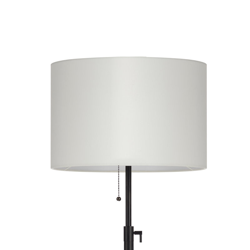 Kelliann 64.5" Traditional Adjustable Floor Lamp, Black