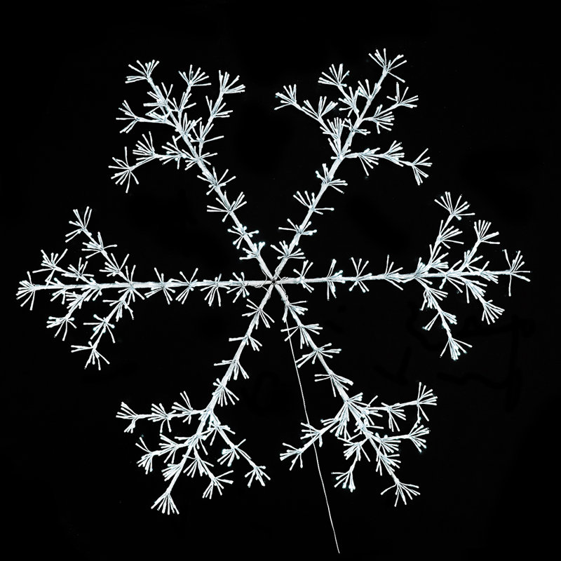 60"Pure White Sparkler Snowflake 1080 LED Lighted Window Décor