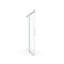 Porte de douche de 55 à 60 po x 76 po avec fonction, verre trempé de 1/4 po, porte coulissante simple résistante à l'eau, revêtement en verre résistant à l'eau, finition, fonction imperméable lisse et étanche