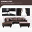 Canapé et chaise longue à gauche Elrama de 103,5 po-603441534