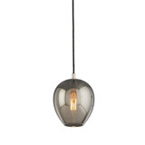 Odyssey 1 - Light Textured Black & Polish Nickel Single Pendant