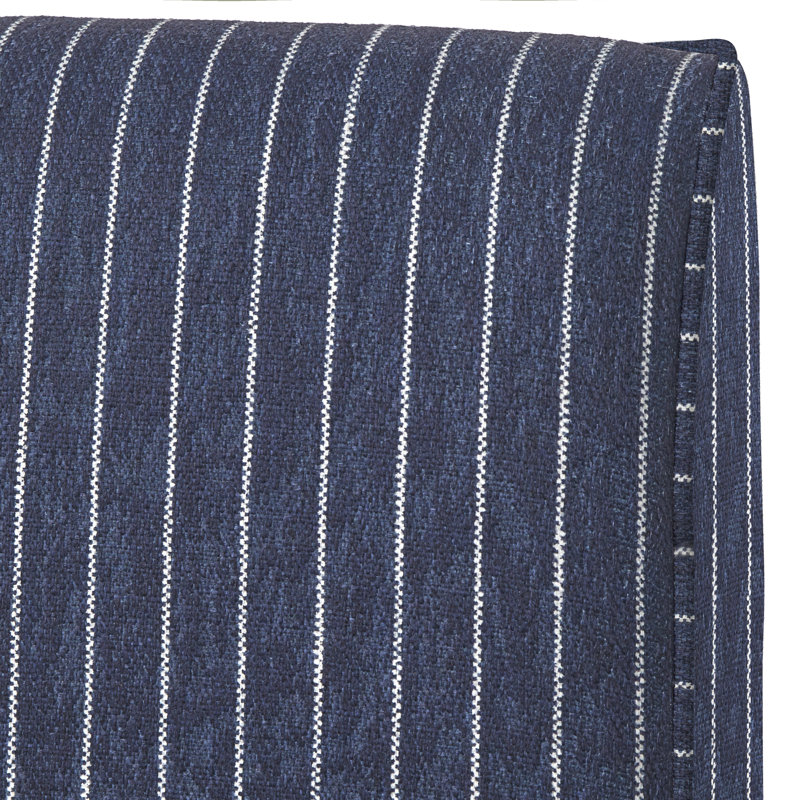 Lebron Banquette Dining Set, Blue Stripe/Beige