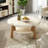 Creative round flowers solid wood coffee table-103104984-103104985