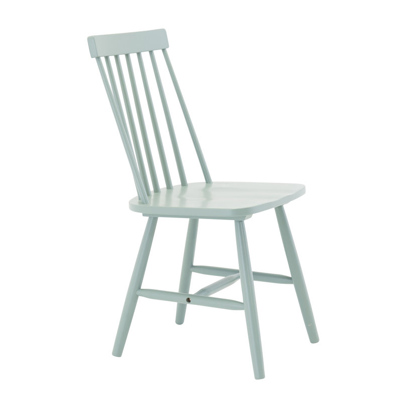 Crossett 45.5cm H Solid Wood Slat Back Side Chair, Mint