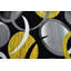 Tapis jaune / noir à motif abstrait Mccampbell-28997883