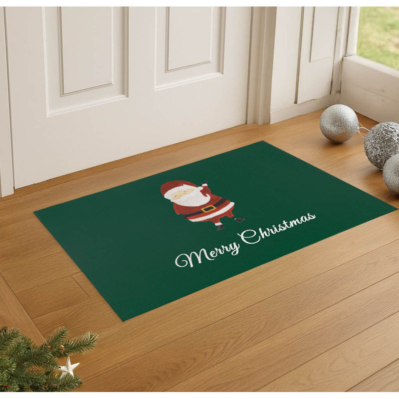 Paillasson Merry Christmas, Evergreen, L 48 po x L 72 po