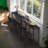 55'' Counter Height Bar Dining Table With Metal Frame Rectangular Pub Sofa Table For Kitchen ,Living Room-2134696391-2134696389