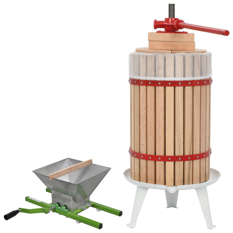 Union Rustic 2 Piece Fruit & Wine Press And Crusher Set