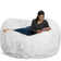 Bean Bag Chair Lounger - Large 6 Ft Faux Fur Classic Shredded Memory Foam Filled Furniture Bean Bag Chair Lounger with Removable and Machine Washable Cover - Bean Bag Sofa Lounger with Soft Micro Fiber Cover  - Six Foot Bean Bag Lounger Multiple Colors