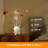 Aluminum 4 Red Roses 6 Petal Floral 2 Red/Silver Flower Bud On A 4 Squared Modern Hexagona Chrome Vase Table Lamp For Living Room, Nightstand Bedside Table Lamp For Bedroom, LED Lamp