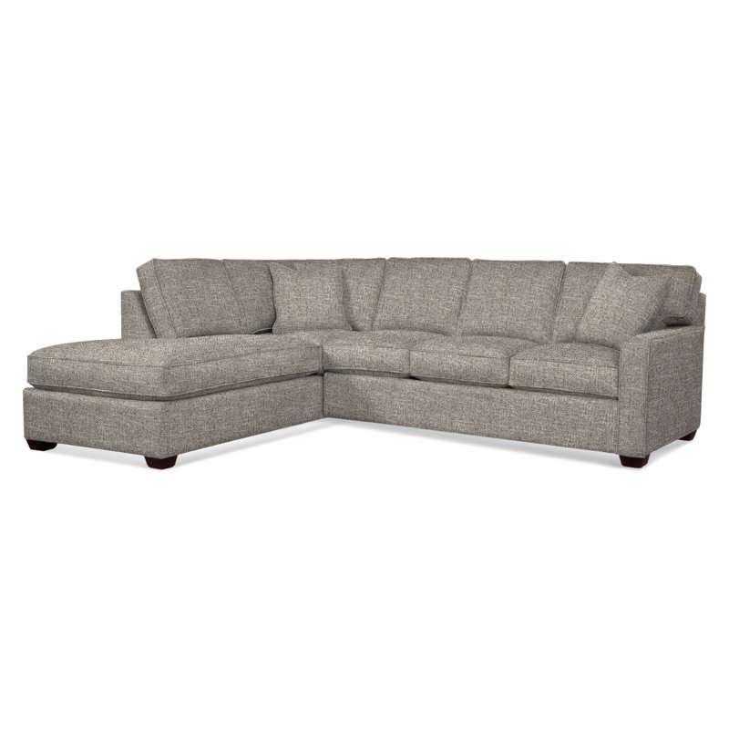Ellora Upholstered L-Shaped Sectional, Left Hand Facing, Java, Basic Grey; 0317-83