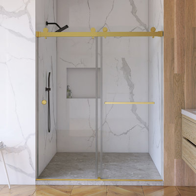 55-59" Double Sliding Frameless Shower Door