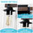 Modern Farmhouse Wood Vanity Light, Solid Wood & Black Metal Bathroom Vanity Lights With Clear Glass Shade-1190770959