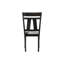 Mobilier de salle à manger 5 pièces, style maison de campagne transitionnel, bois massif, finition gris anthracite blé, table extensible avec chaises rembourrées, sièges 6 2 x 14 po, rallonge pour 2 personnes-2000437066