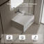 MonBlari 31.5" X 18" Rectangle Solid Surface Wall Mounted Bathroom Sinks Matte White-131221998
