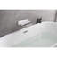 Robinet de lavabo de salle de bain haut débit, paroi de douche cascade, acier inoxydable, bec de remplissage mural blanc,-118767973