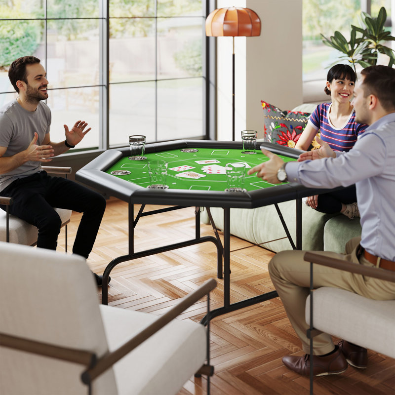 Freeport Park 120cm Foldable Poker Table