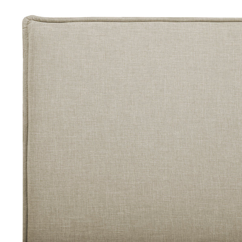 Sennez Upholstered Bed, 180 x 200cm, Natural brown