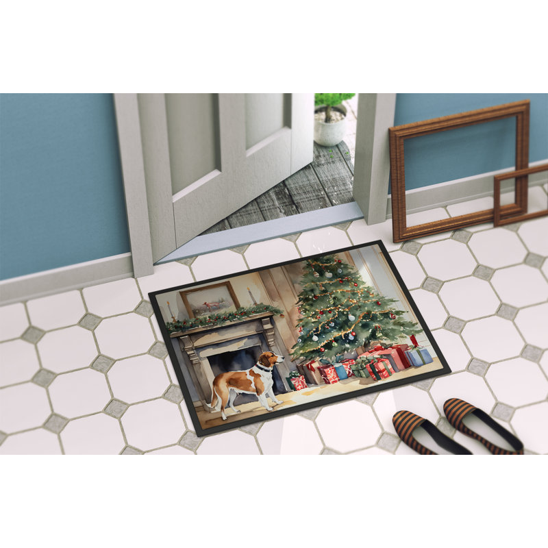 Jazariah Non-Slip Christmas Doormat, 24" W x 36" L