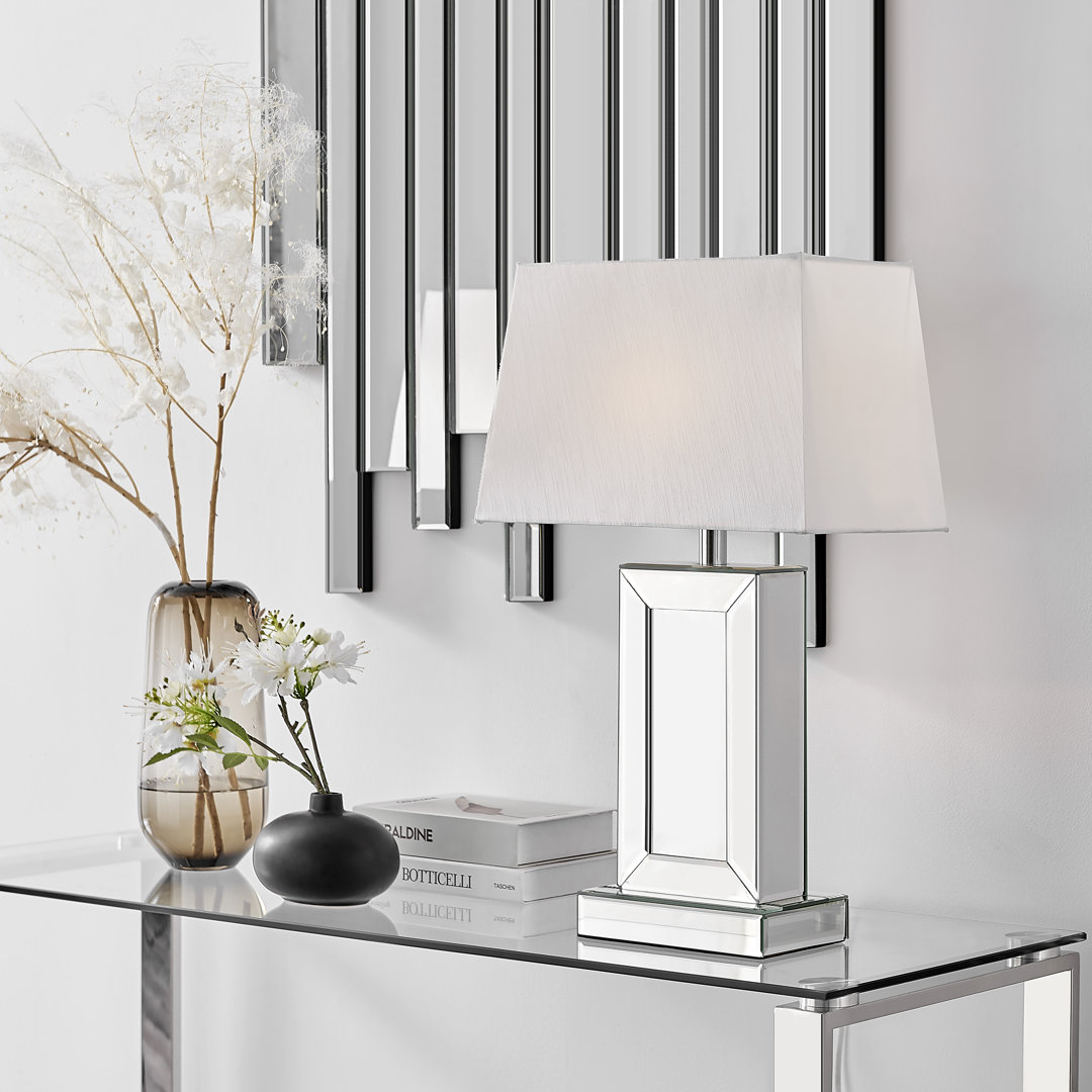 Aarzo Mirror & Shade Table Lamp Light (Including Bulb)