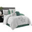 Ensemble d'édredon floral en microfibre 7 pièces Raina-1022997162-959272368