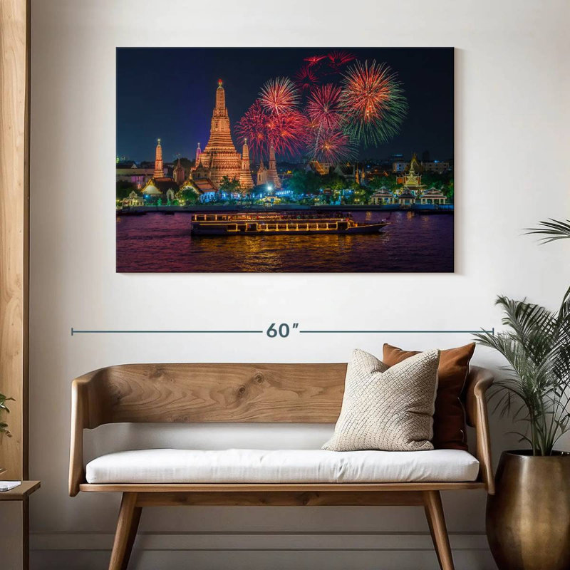 Nicci Bangkok New Year Fireworks, 32" H x 48" W