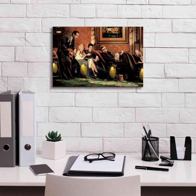 «Classic Interlude Party» par Chris Consani - reproduction d'art sur toile tendue, H 12 po x l 18 po x P 0,75 po