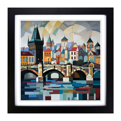 Charles Bridge Constructivism - Framed Print