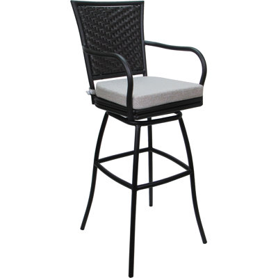 Outdoor Indoor Bar Stool Extra Tall With Arms
