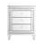 21.5 Inch X15.8 Inchx26.8 Inchsilver Mirror Three Drawer Cabinet,Multi Functional Storage Cabinet
