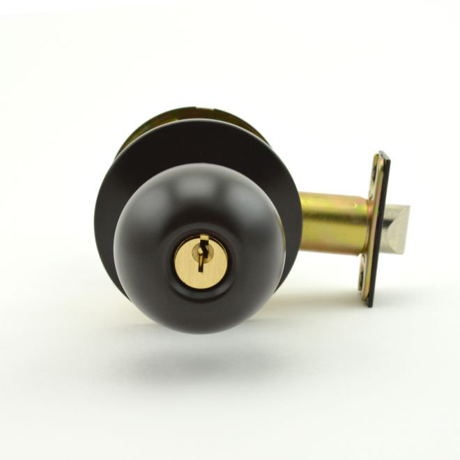 Bouton de porte cylindrique sans embrayage, Bronze huilé