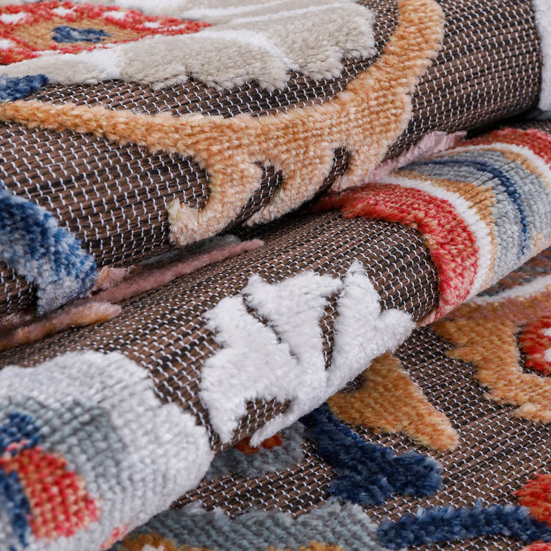 Tapis floral intérieur / extérieur, Rectangle 6 pi x 9 pi