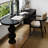 Black Half-Circle Solid Wood-1731626573
