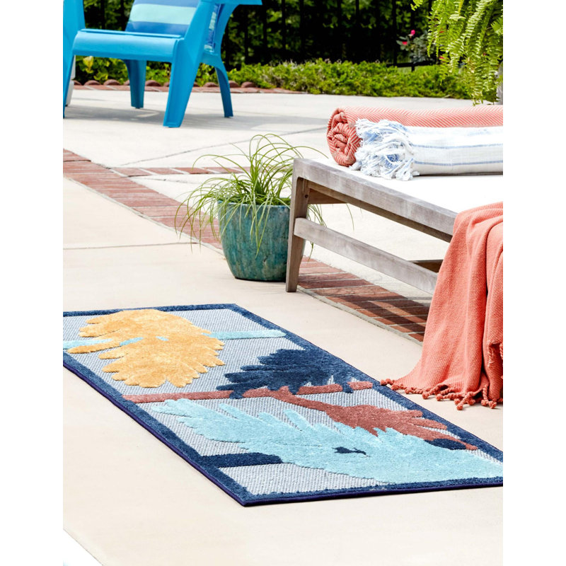 Parley Indoor/Outdoor Rug Gray, Runner 2' x 10'