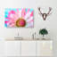 Pink Daisy Flower - Wrapped Canvas-56639137