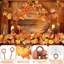 Paquet de 2 guirlandes d'automne pour manteau de cheminée, décorations pour la maison et l'intérieur, décor de l'Action de grâce, guirlande d'automne pour l'extérieur Orange