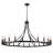 Hendon Large Farmhouse Wagon Wheel Chandelier Candle Style Rustic Round Lights Fixture for Kitchen Island Living Room Foyer Entryway-109264151-128761655